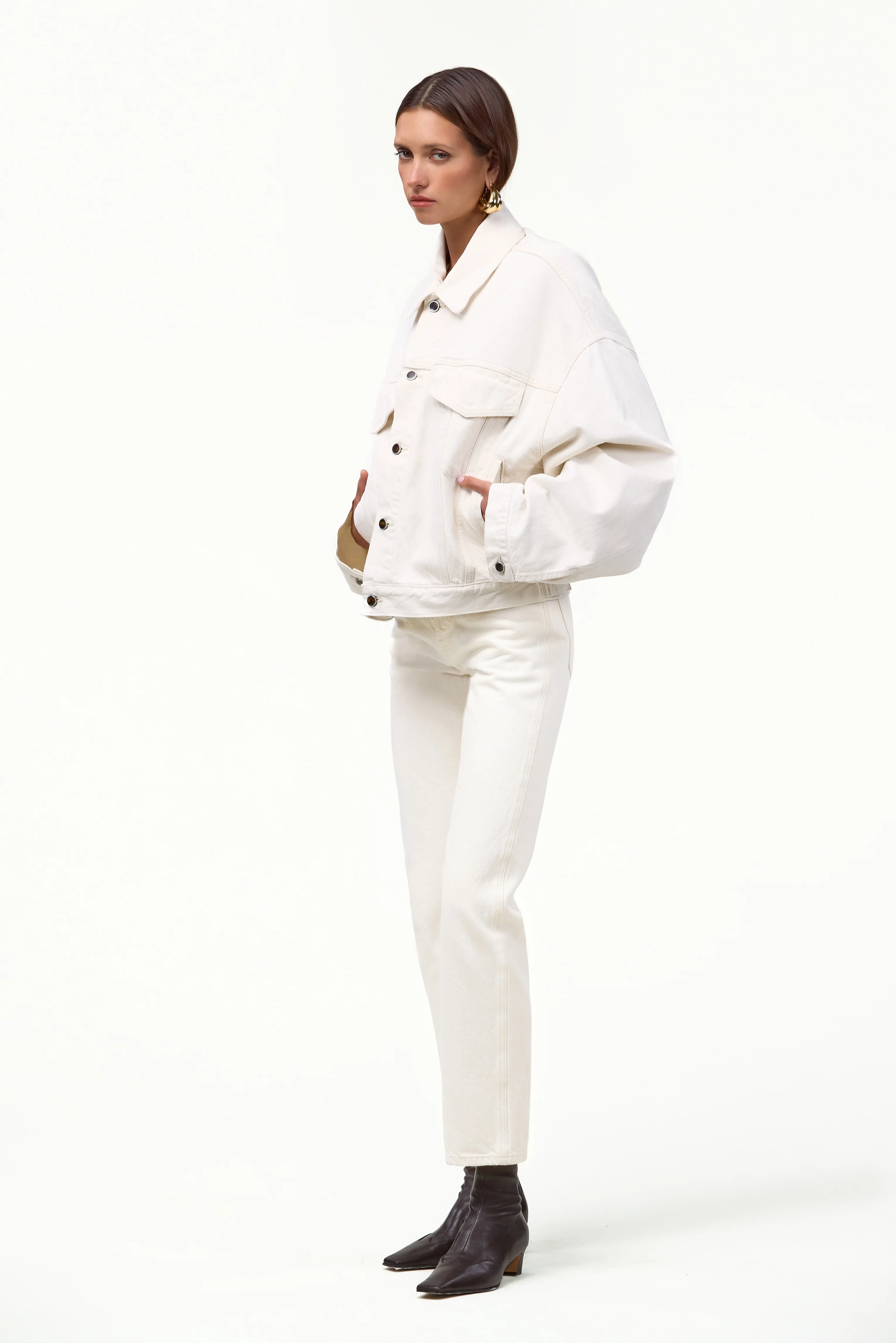 The Perfect Denim Jacket (Off White) - Image 4