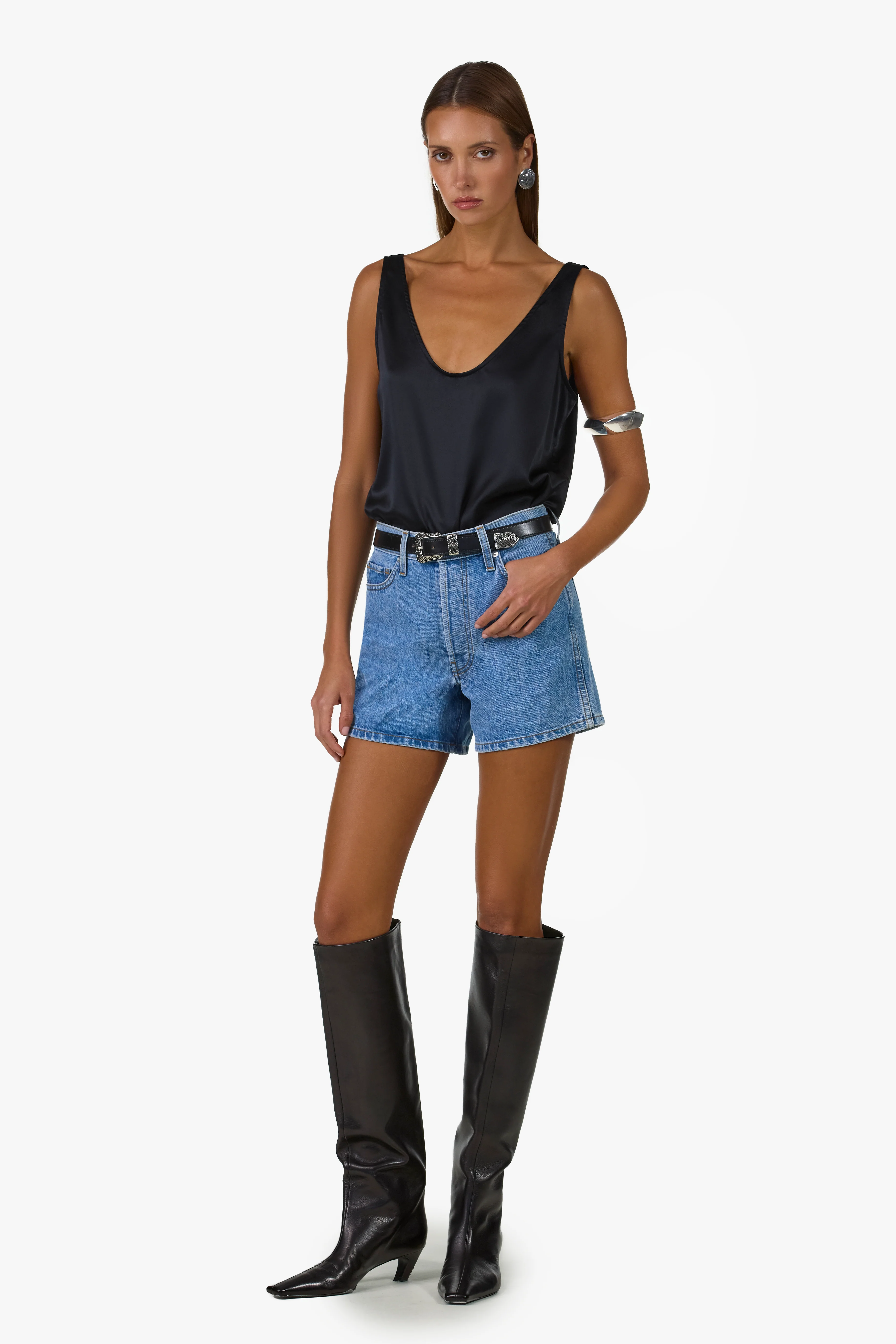 The Perfect Denim Short (Classic Blue) - Image 3