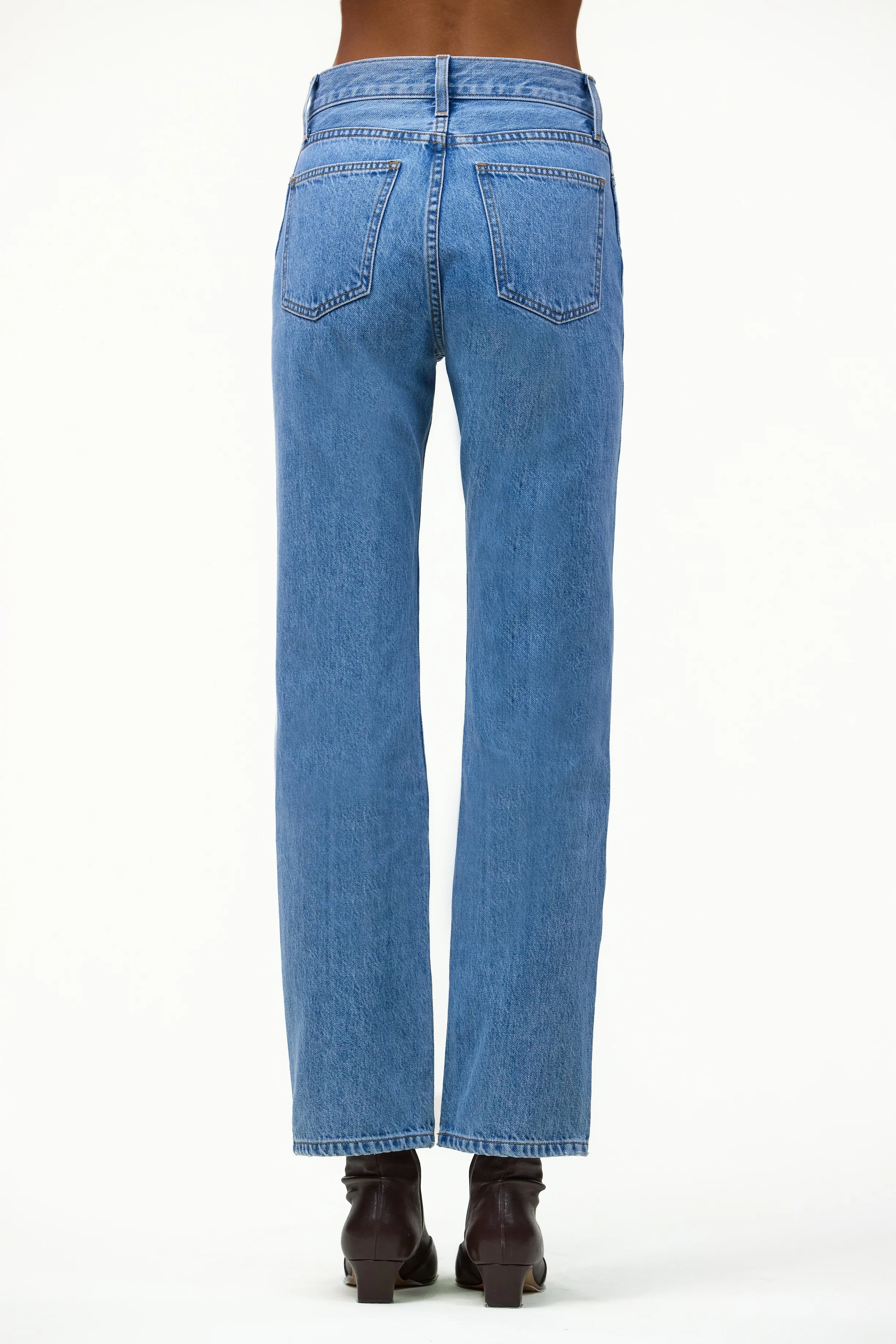 The Straight Ankle Jean (Classic Blue) - Image 3