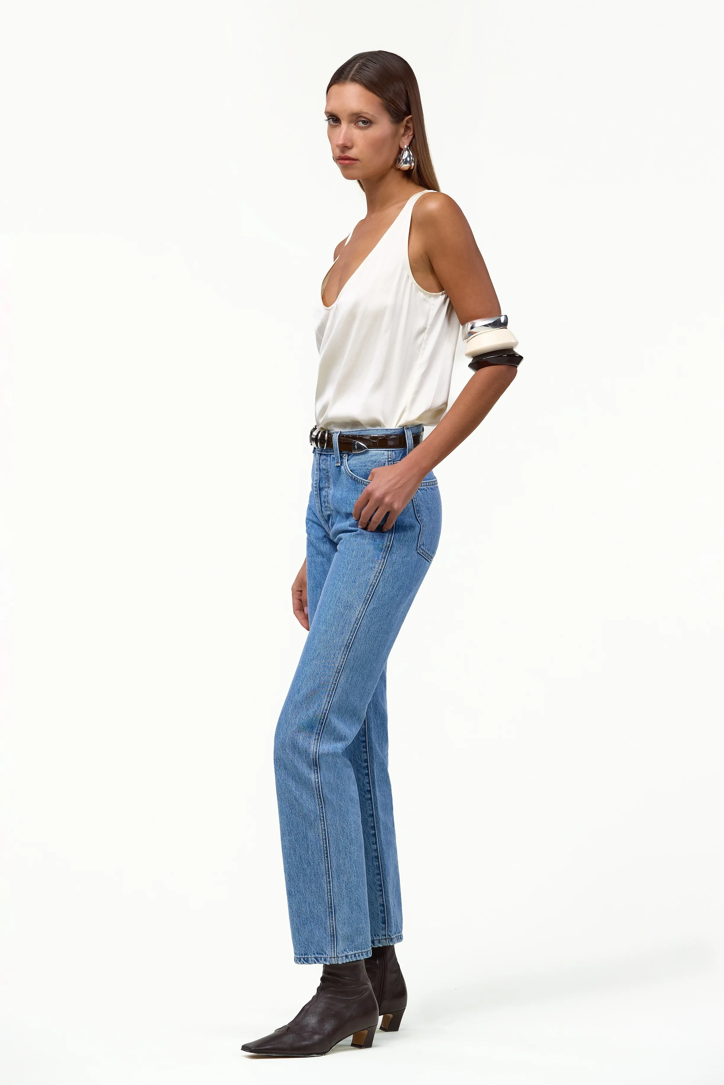 The Straight Ankle Jean (Classic Blue) - Image 5