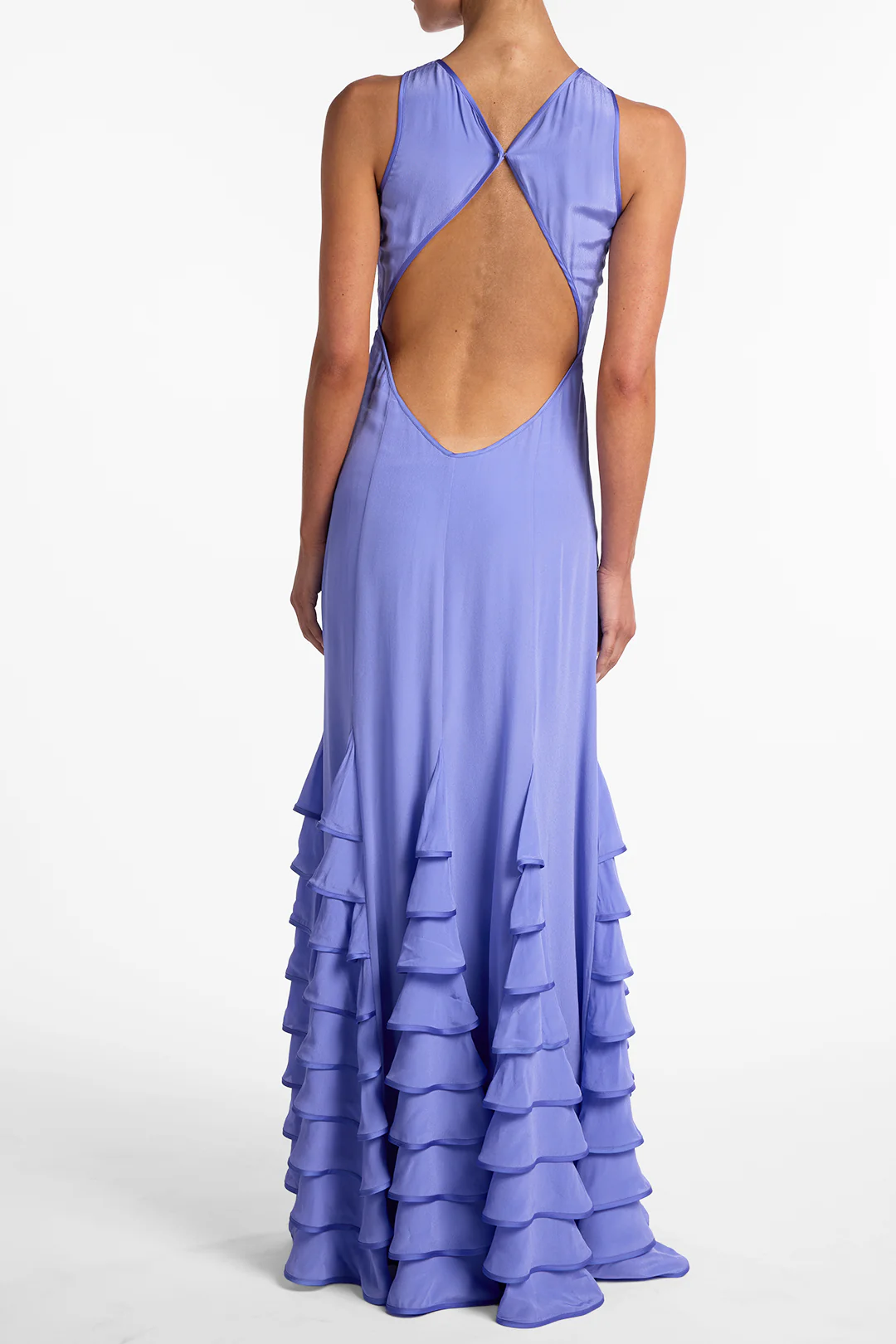 Tiered Chiffon Gown (Periwinkle) - Image 6