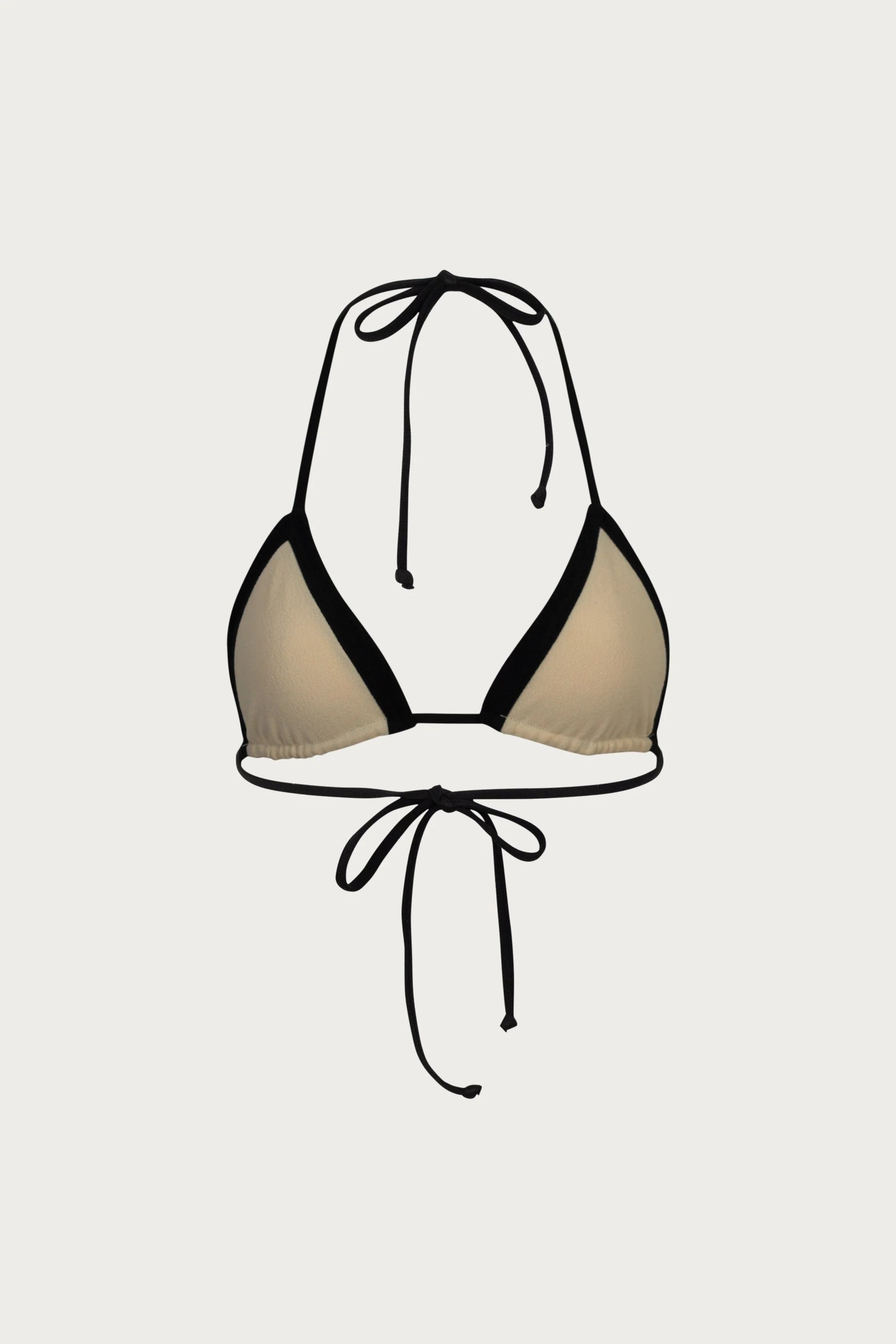 Triangle Top (Faux Suede Cream/Black) - Image 6