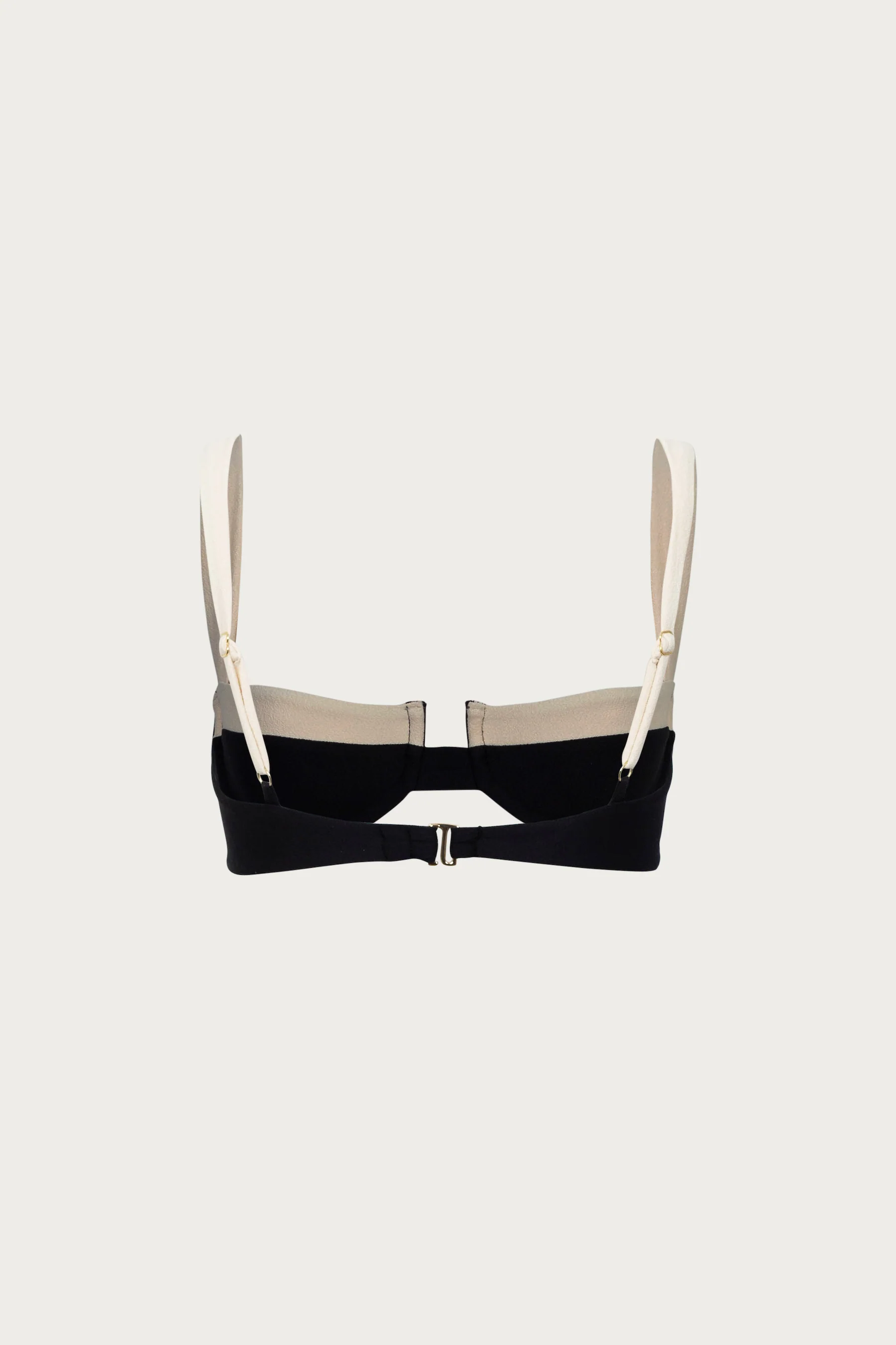 Underwire Top (Faux Suede Black/Cream) - Image 6