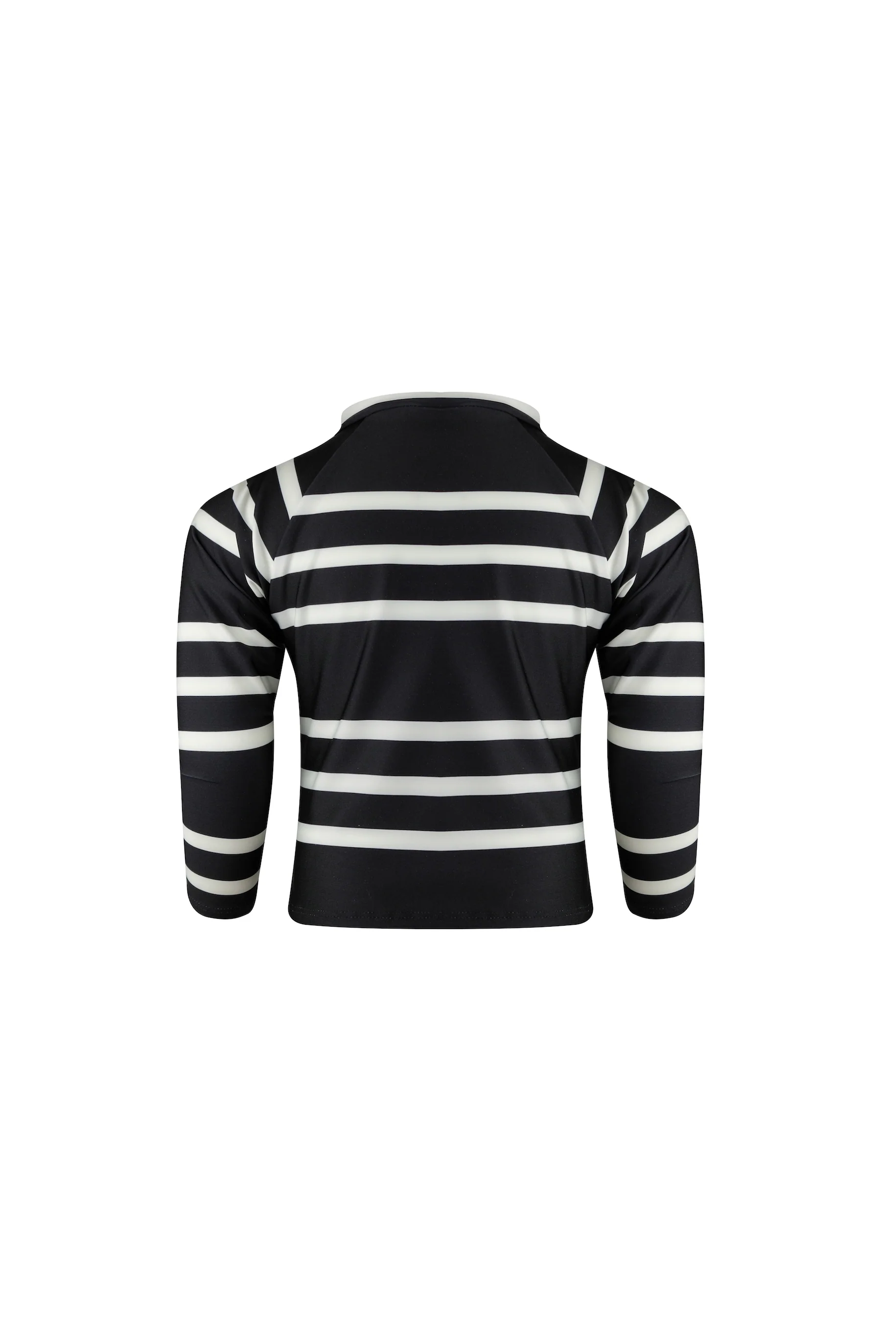 unisex rashguard (black cream stripe) - Image 2